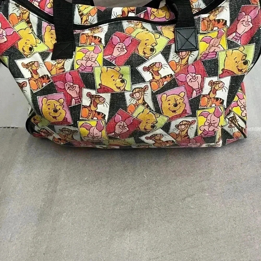 Vintage Winnie  The Pooh Cotton Duffle bag- No Shoulder Strap - Picture 6 of 13